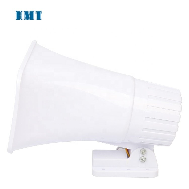 2 Tone 30W Customized White Plastic Waterproof Electric Siren Manual Alarm Speaker Car Alarm System Speaker