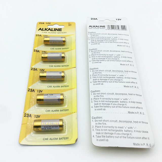 Super Non Rechargeable 23A 12V Alkaline Dry Battery 12V 23A A23 LR23a for Car Remote Control
