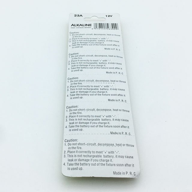 Super Non Rechargeable 23A 12V Alkaline Dry Battery 12V 23A A23 LR23a for Car Remote Control