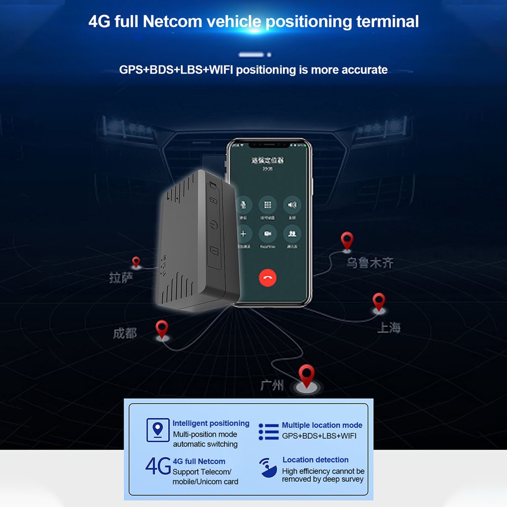 Gps Car Gsm Tracker With Real-Time Security Alarm Tracking Device System 4G Mini Rts Smart Vehicle Rastreador Gps Truck Locator
