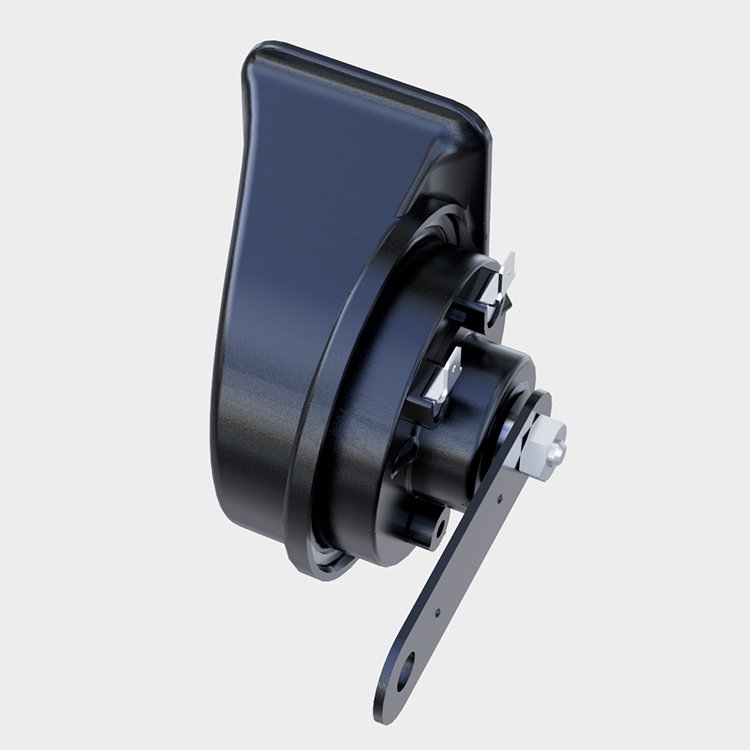 Electric l Horn 12V Snail Car Horn Two-Tone Fanfare with 410db-510db Sound Durable Aluminum 2-Way Speaker Design New Condition