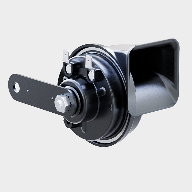 Electric l Horn 12V Snail Car Horn Two-Tone Fanfare with 410db-510db Sound Durable Aluminum 2-Way Speaker Design New Condition