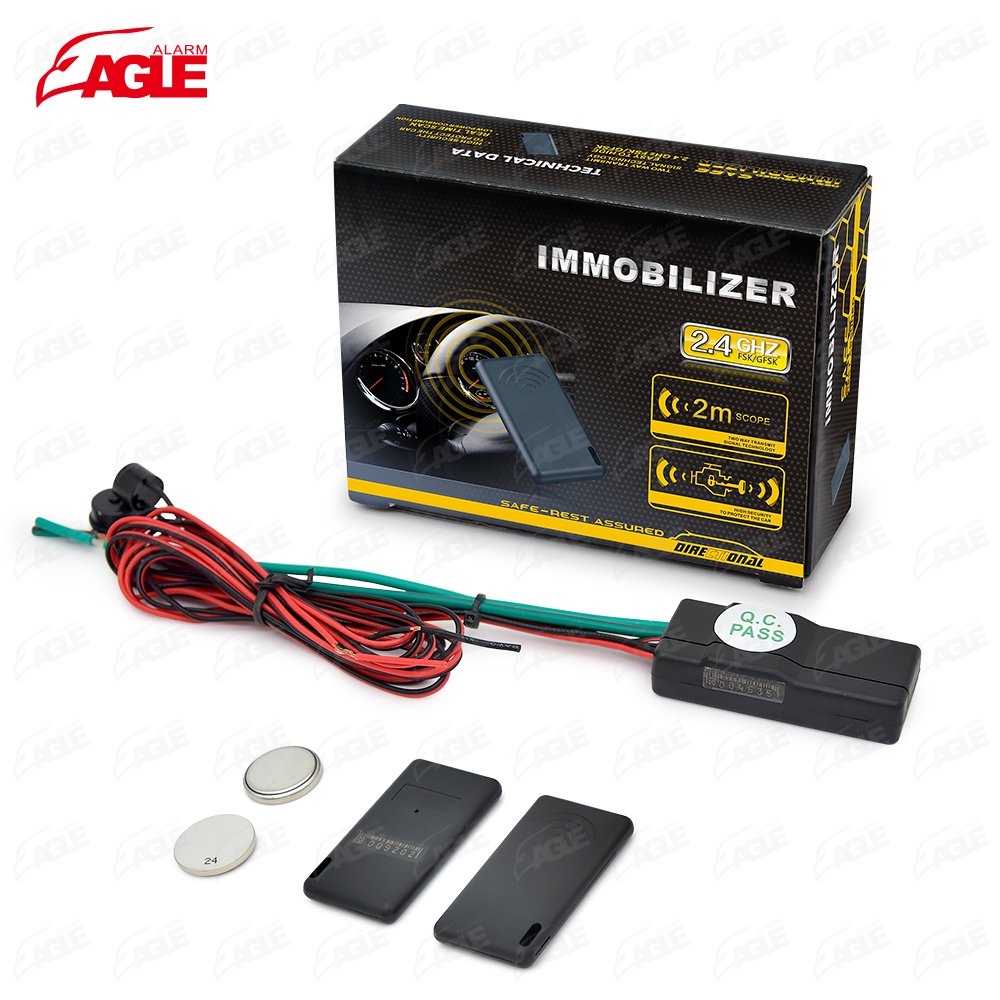 12V Security Universal Car Engine Security 2.4Ghz Rfid Anti Hijacking Relay Fuel Pump Cut Off Car Alarm Immobilizer for Cars
