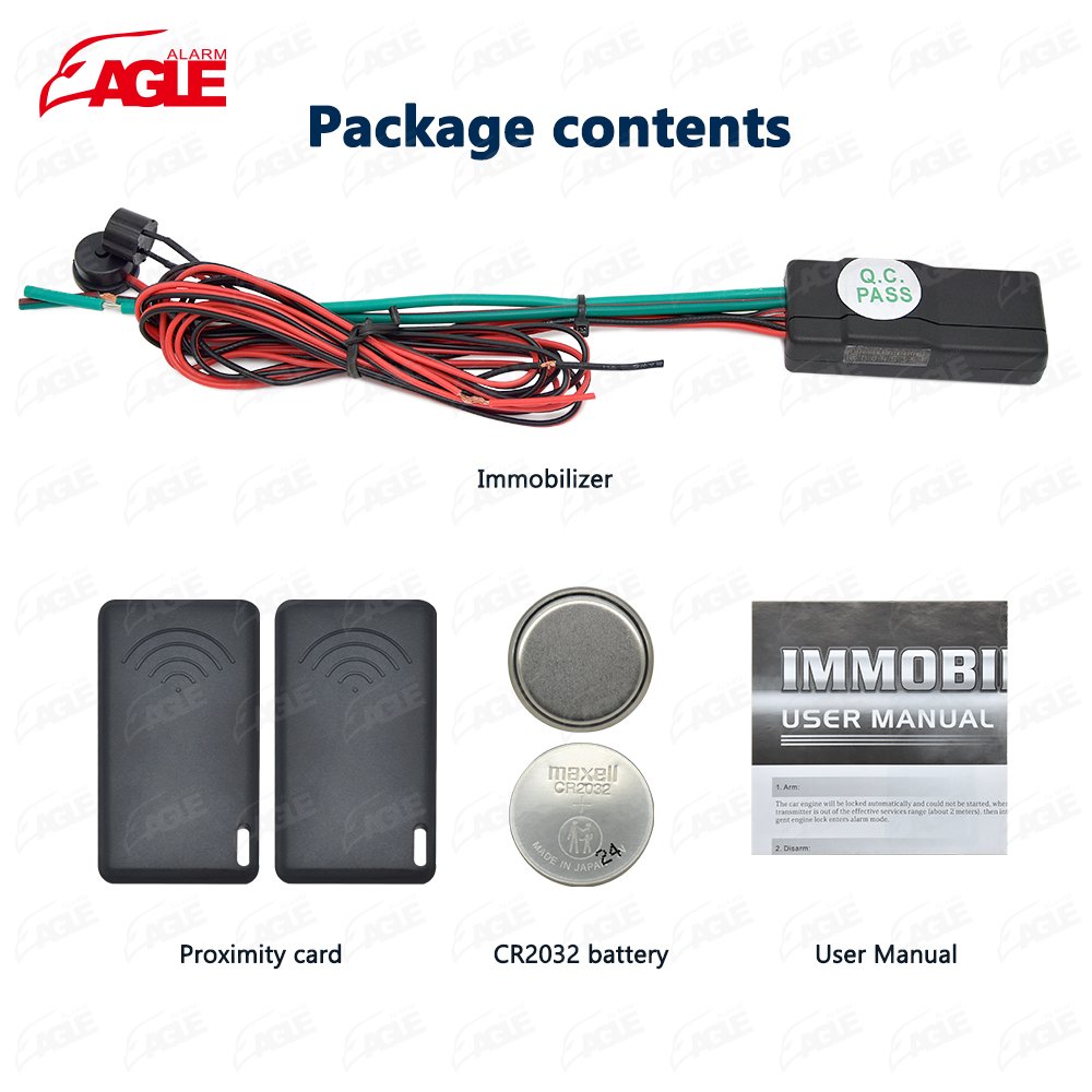12V Security Universal Car Engine Security 2.4Ghz Rfid Anti Hijacking Relay Fuel Pump Cut Off Car Alarm Immobilizer for Cars