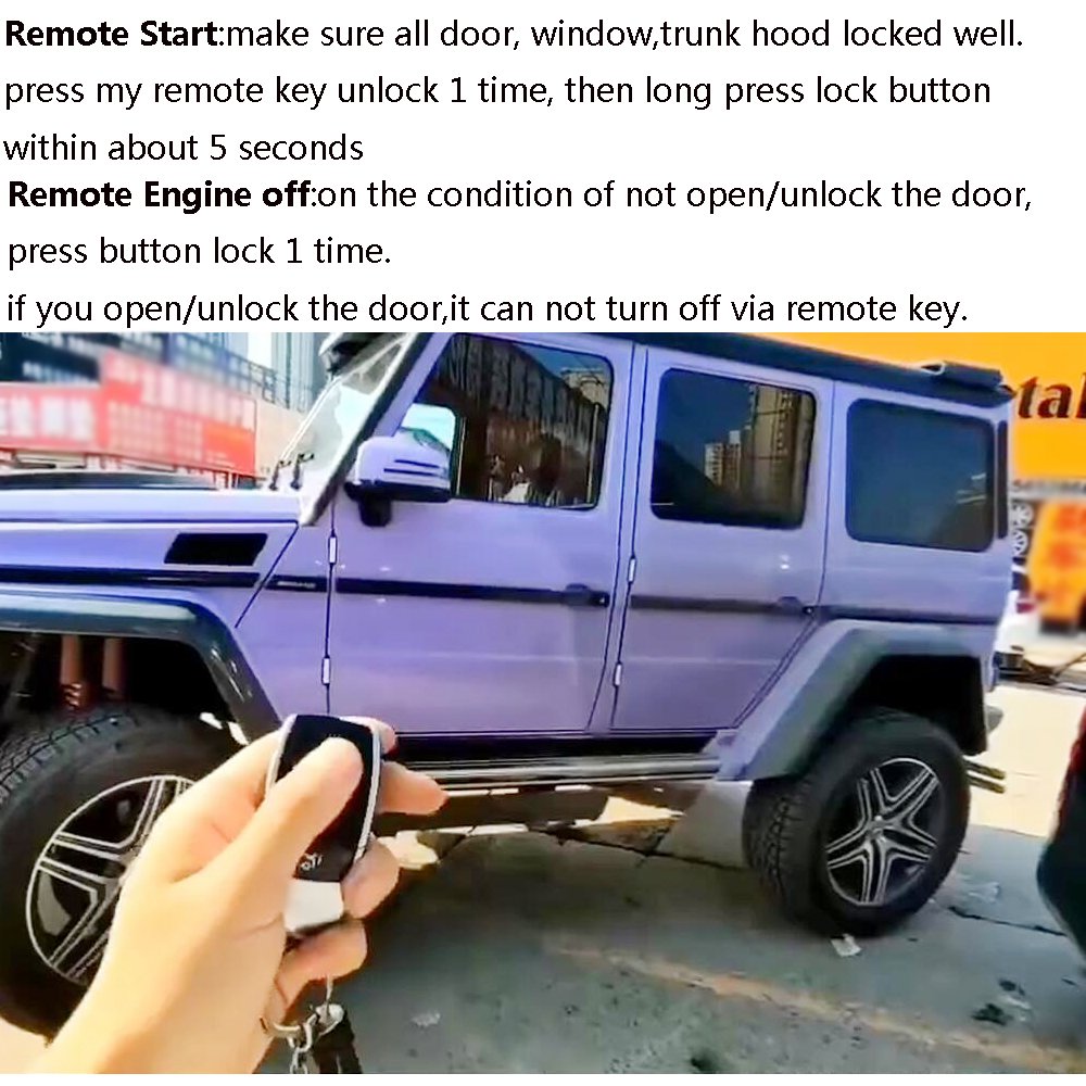 For Mercedes Benz ML/GL 2013-2015 Add Car Push Start Stop System Remote Starter Keyless Entry and Mobile Phone APP Control