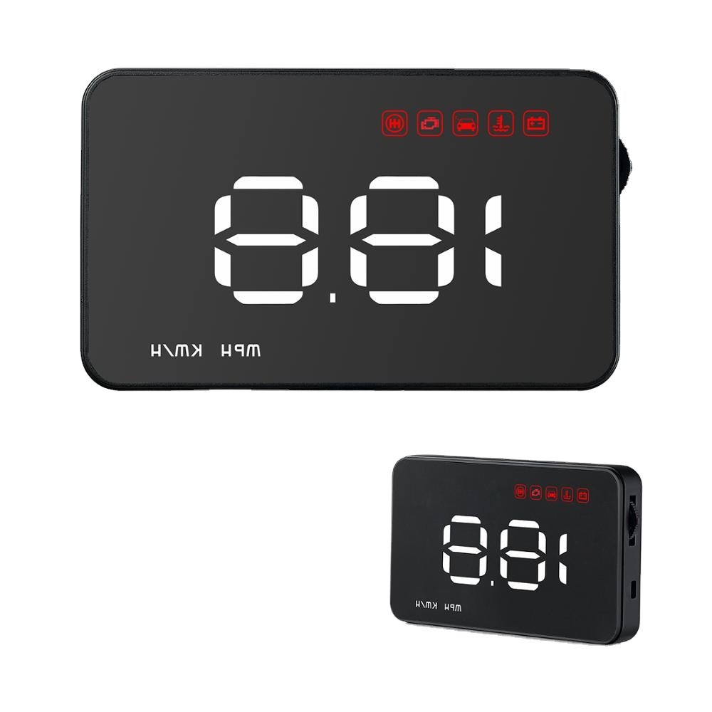 Most Popular Top Selling 3.5 Inch HUD OBD2 A1000 Car Over Speed Alarm Speedometer Head up Display HUD for Car