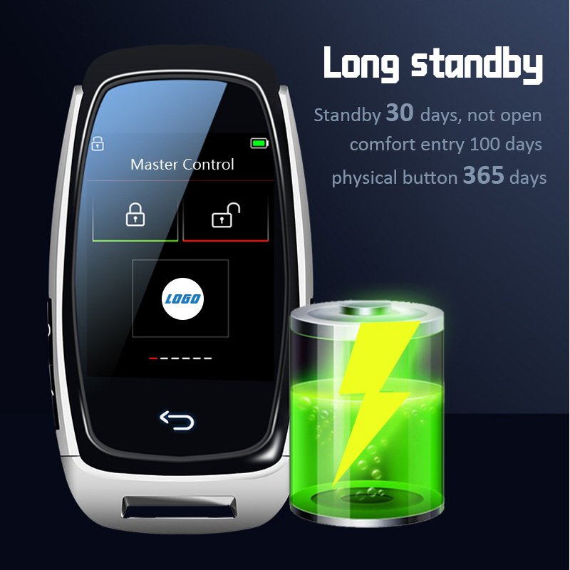 SPY Car Alarms Two Ways Universal Smart Remote Control Lcd Key With Smart Phone Bluetooth Alarm System APP BT Car Alarms