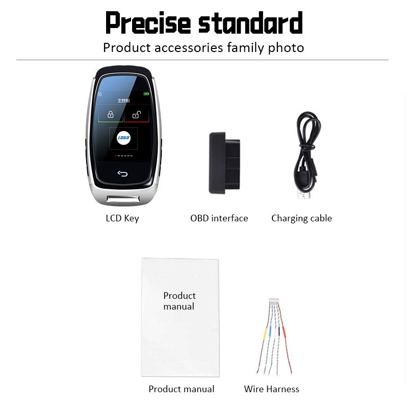 SPY Car Alarms Two Ways Universal Smart Remote Control Lcd Key With Smart Phone Bluetooth Alarm System APP BT Car Alarms