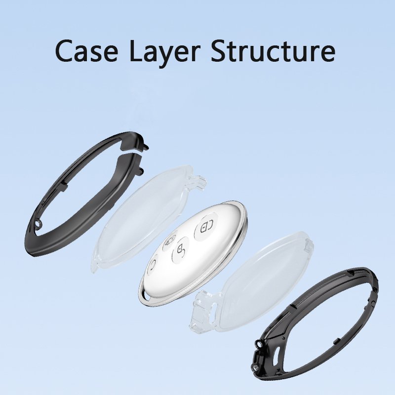 Car Remote Key Metal Protective case BYD New Energy Car Key Cover case Shell
