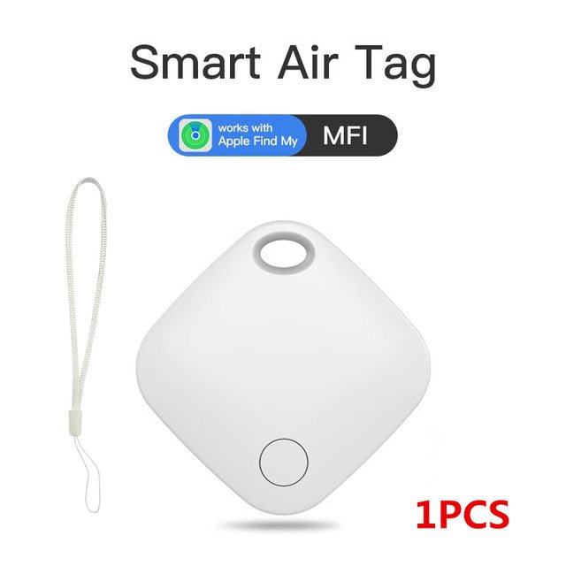 Airtag MFi Certified Pet Dog Locator Anti Lost Alarm Smart Tag Find My Air Tag Key Finder Mini GPS Tracker for Apple IOS