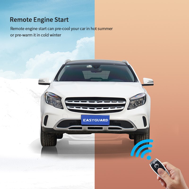EASYGUARD CAN BUS PKE Remote Starter Fit for 16-18 a CLASS W177/15-18 CLA C177/15-18 Benz GLE W166 Smartphone App Control