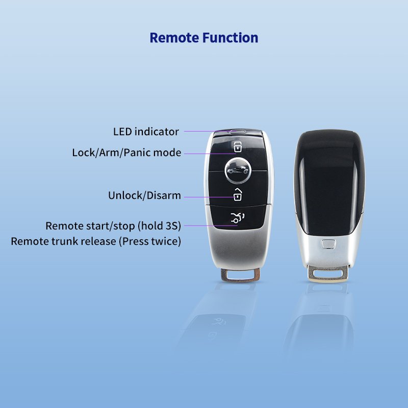 EASYGUARD CAN BUS PKE Remote Starter Fit for 16-18 a CLASS W177/15-18 CLA C177/15-18 Benz GLE W166 Smartphone App Control