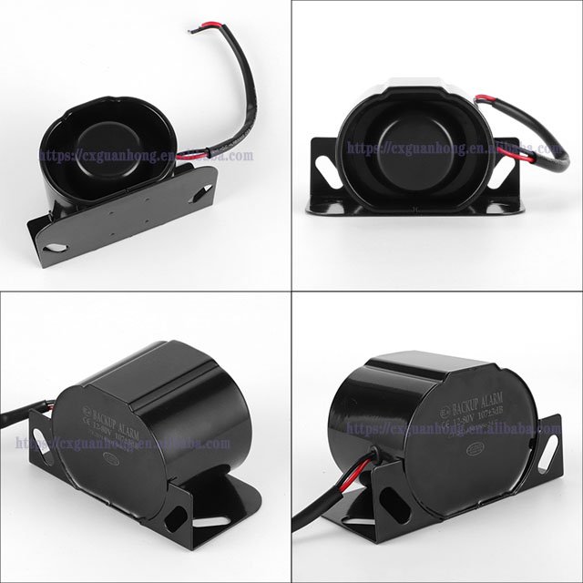 Heavy Duty Vehicles Backup Alarm Truck Reversing Alarm Safety Horn Mental Base Loud Sound Car Alarm