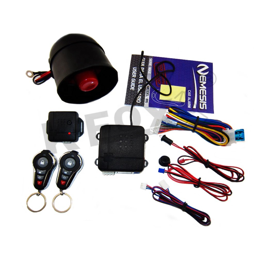 MX-K02 Car Alarm System Built in Vibration Sensor and Central Door Lock Automation