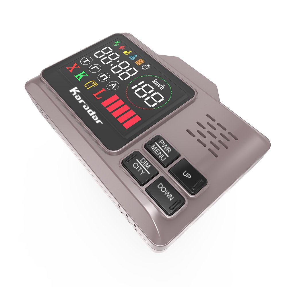 Car Antiradar Detector Auto Speed Alert Russian Alarm LED Display GPS Anti Radar Detector Signature Karadar Pro980