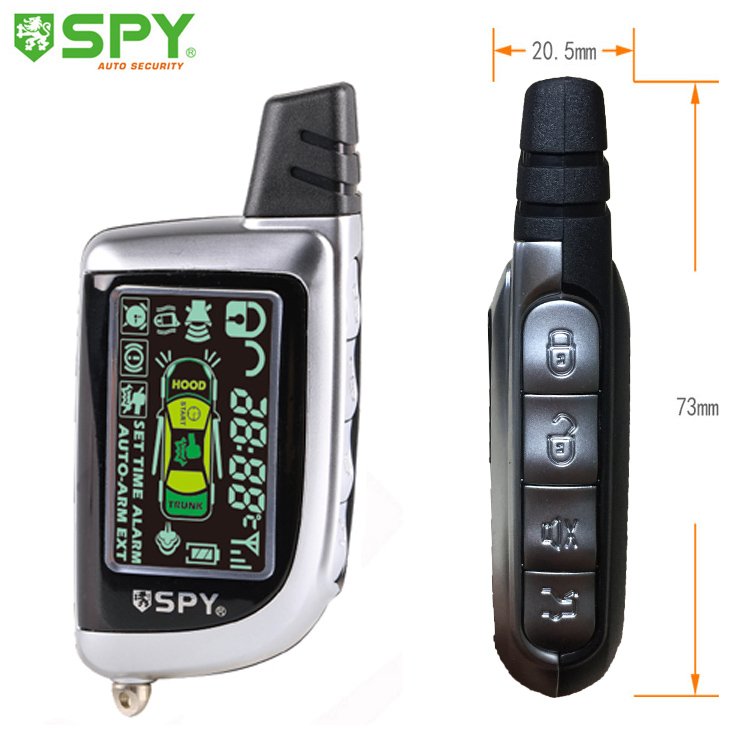China SPY Two Way Lcd Remote Auto Alarm Car Alarm Security System