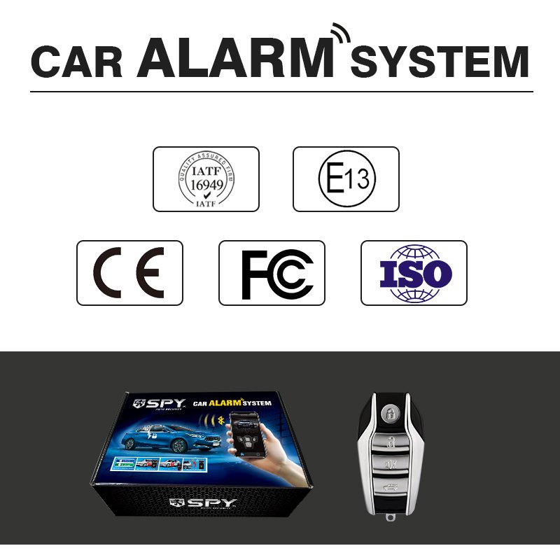 SPY Universal Car Alarm Manual 433Mhz Wholesale Two Way Rfid Immobilizer Car Alarm Car Alarm Security System