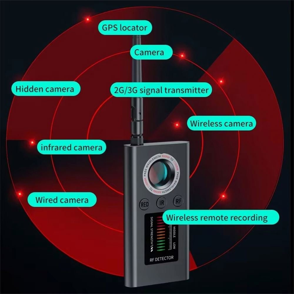 Handheld Hidden Camera Detector Anti Mini Gadgets Wireless Signal Car GPS Infrared Search Devices