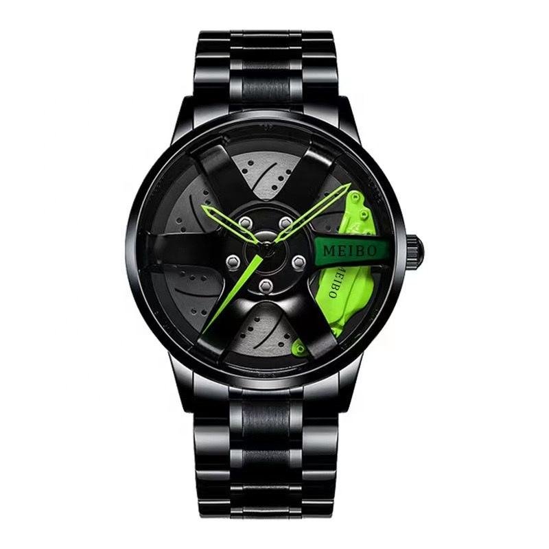 Hot Sale Drop Shipping Rim Watch High Quality Wholesale Men Women Watches Quartz Spinning Waterproof Wrist Car Wheel Watch