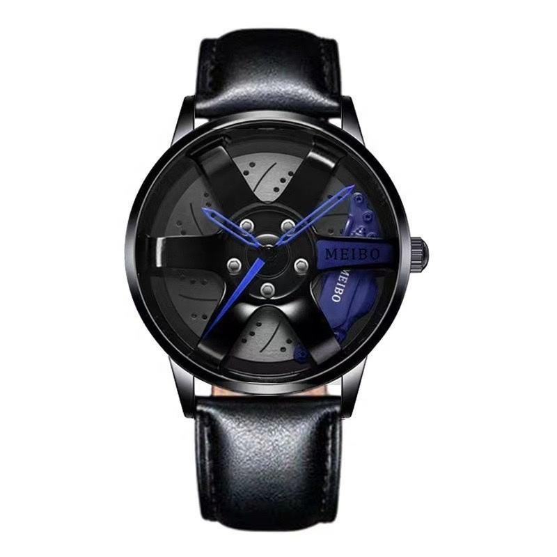 Hot Sale Drop Shipping Rim Watch High Quality Wholesale Men Women Watches Quartz Spinning Waterproof Wrist Car Wheel Watch