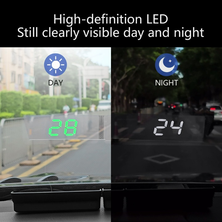 Hot Selling New Car Head-up Display HUD Cross-border E-commerce Dedicated KMH/MPH Car Universal