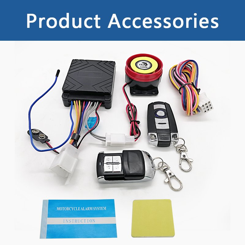 Cheap 12V Motorcycle Alarm System One Way Alarm Keyless Remote Engine Start and Flameout