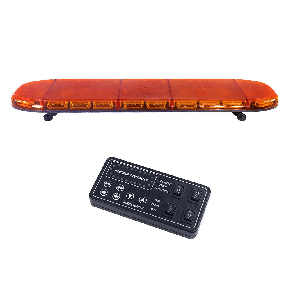 Amber Strobe Emergency Light Bar for Vehicles LED Warning Light Bar