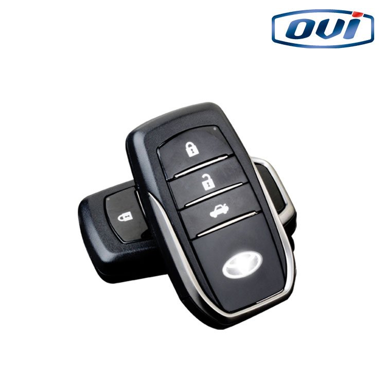 One-Way Anti-Hijacking Keyless Entry Car Alarm System PKE Push Button Engine Start Remote For Land Cruiser Highlander 12V