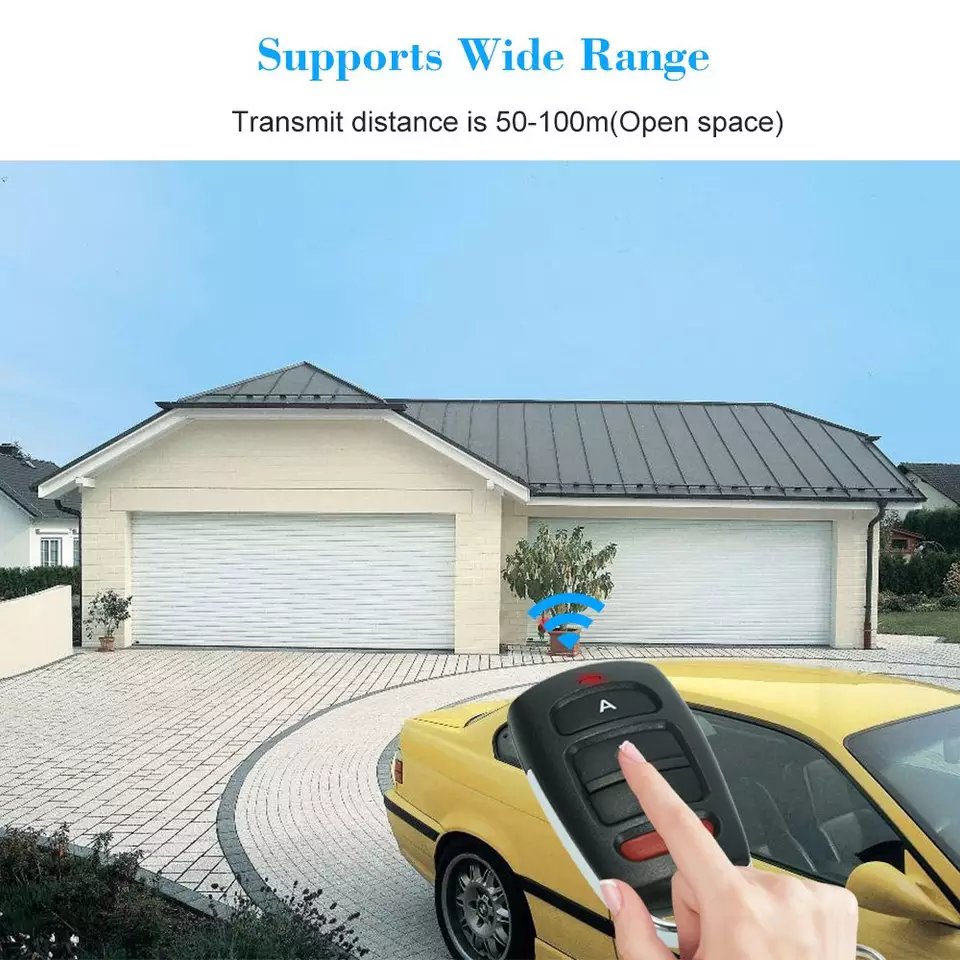 315MHz 433MHz Wireless RF Garage Door Opener Remote Control 4 Buttons Remote Control Duplicator
