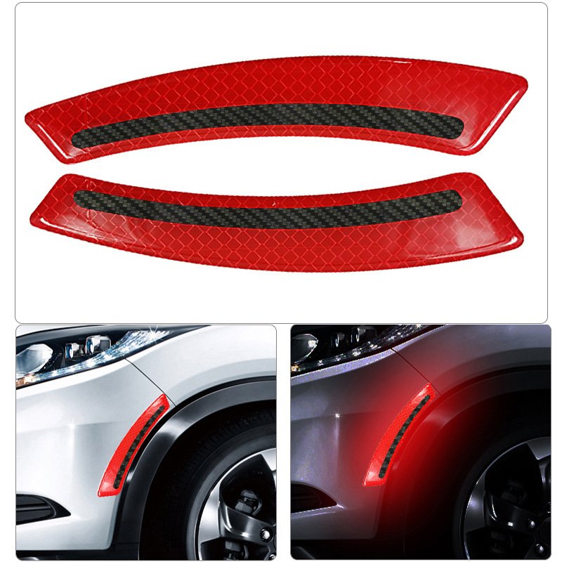 The Latest Car Wheel Arches Sticker with PVC Noctilucent Wheel Reflective Warning Decal Stripe Stickers
