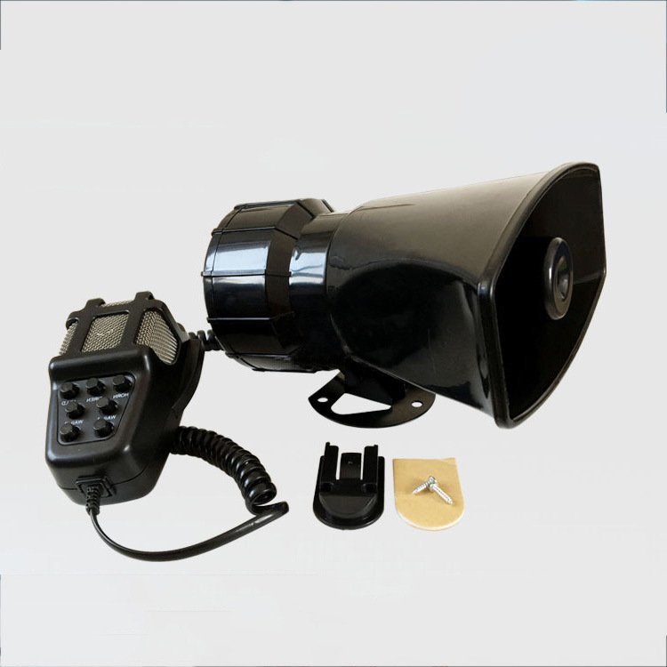 Car Accessories 24V Blue Flashing Speaker 100W Wireless Electronic Siren Loud Car Warning Alarm Fire Siren Horn Speaker