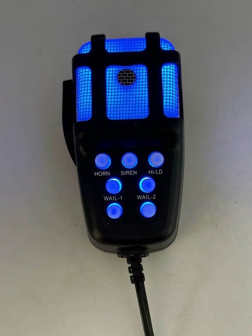 Car Accessories 24V Blue Flashing Speaker 100W Wireless Electronic Siren Loud Car Warning Alarm Fire Siren Horn Speaker