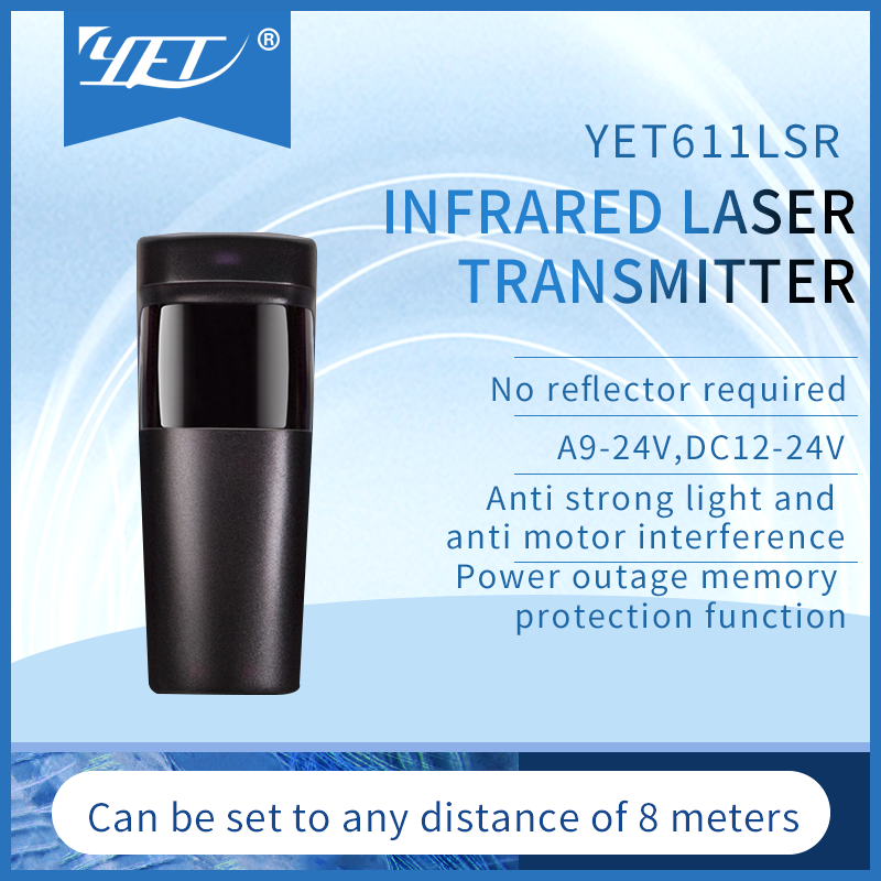 YET611LSR Reflective Laser Wireless Photocell Sensor Beam for Sliding Door Garage Door