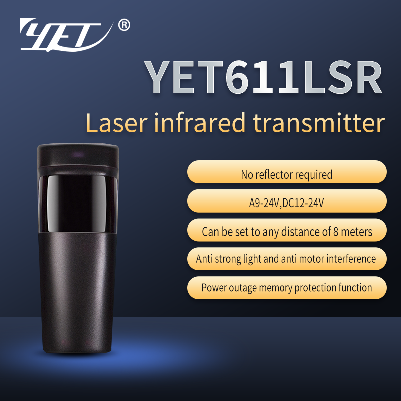 YET611LSR Reflective Laser Wireless Photocell Sensor Beam for Sliding Door Garage Door