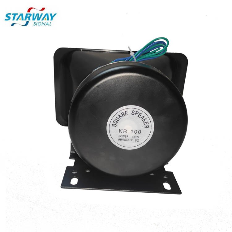Starway 100W Emergency Warning Car Alarm Siren Horn Speaker Slim Electronic Siren Horn Speaker for Sale