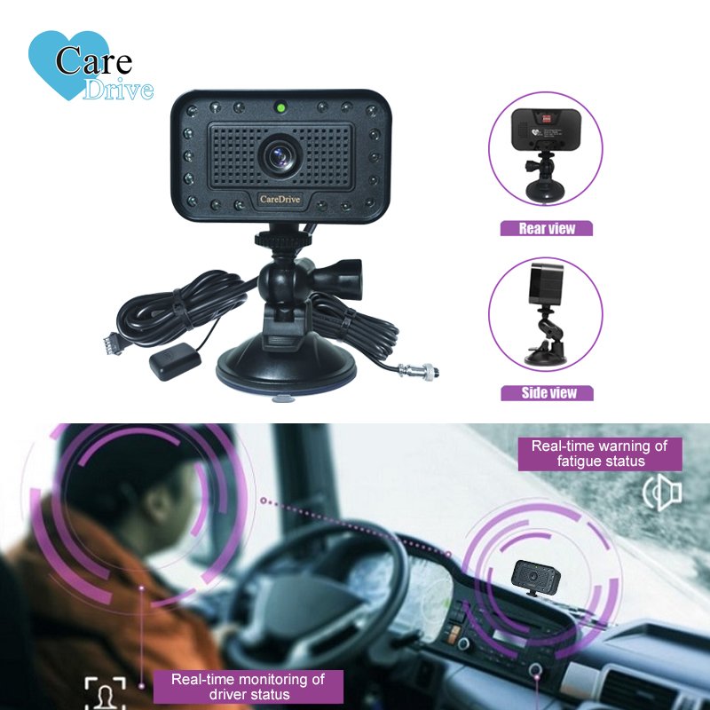 CareDrive Car Drivers Anti Sleep Alert Car Sensor Driver Sleep Driver Fatigue Monitor System with Recording