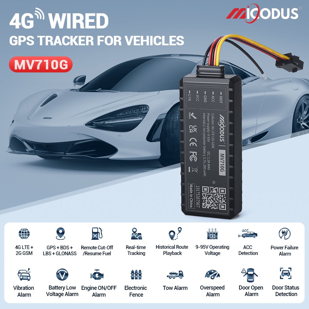 Reasonable Price Micodus MV710G Fleet 4G Truck Gps Tracking Device Lte Kill Switch Door Alarm Gps Tracker Car for Brazil