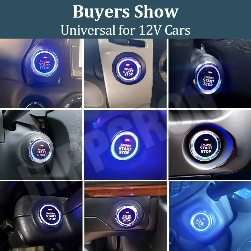 Universal 12v Car Alarm One-click Start Modification Mobile Phone Control Car Keyless Entry Remote Directional Light Flashing