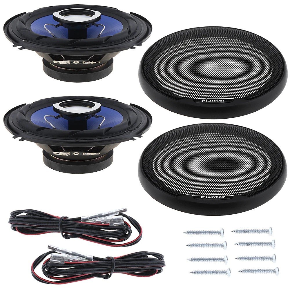 2pcs 6.5 Inch Car HiFi Coaxial Speaker Vehicle Door Auto Audio Music Stereo Full Range Frequency Speakers for Cars