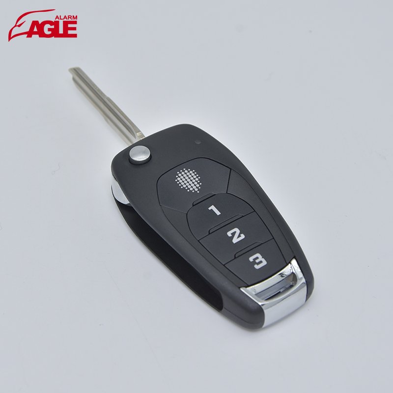 2024 Newest 4 Buttons Flip Remote Key 433mhz C-hevrolet Remote Car Key for Car Alarm