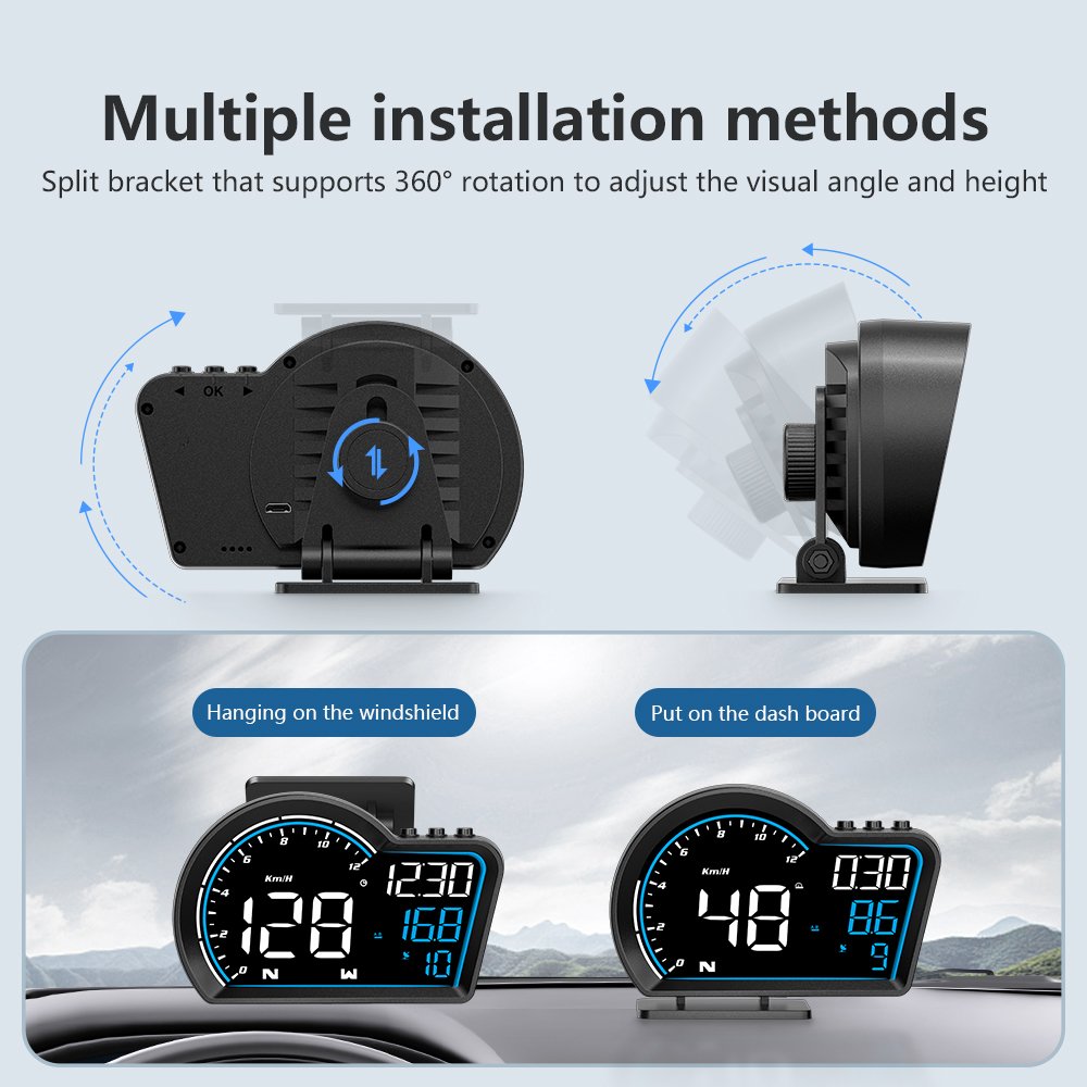 G16 Car Digital GPS Speedometer Universal Heads up Display