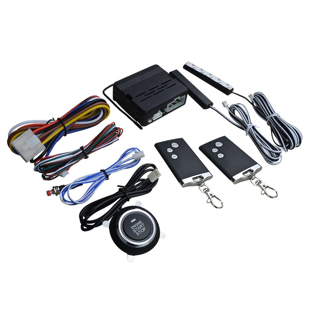 Universal Car Alarms System PKE Keyless Entry With Remote Start Stop Engine System