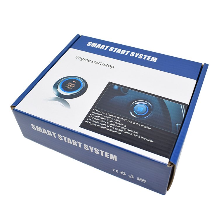 Autostart Car Start Stop Button Engine System Push Button Keyless Entry System 12v Car Alarm System