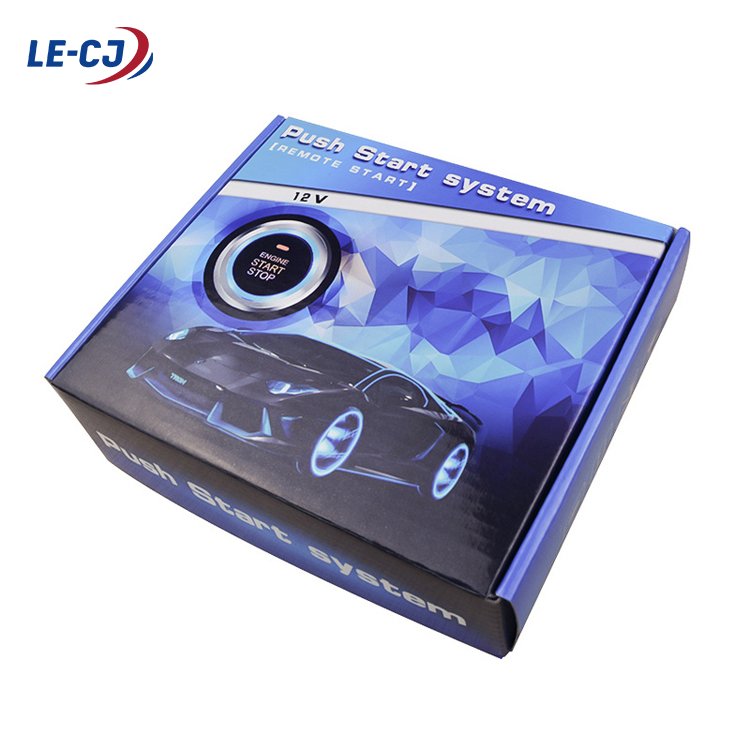 LE-CJ Newest Custom Sensor Anti Theft High Tech Engine Starter Remote Start Security System One Way Car Alarm