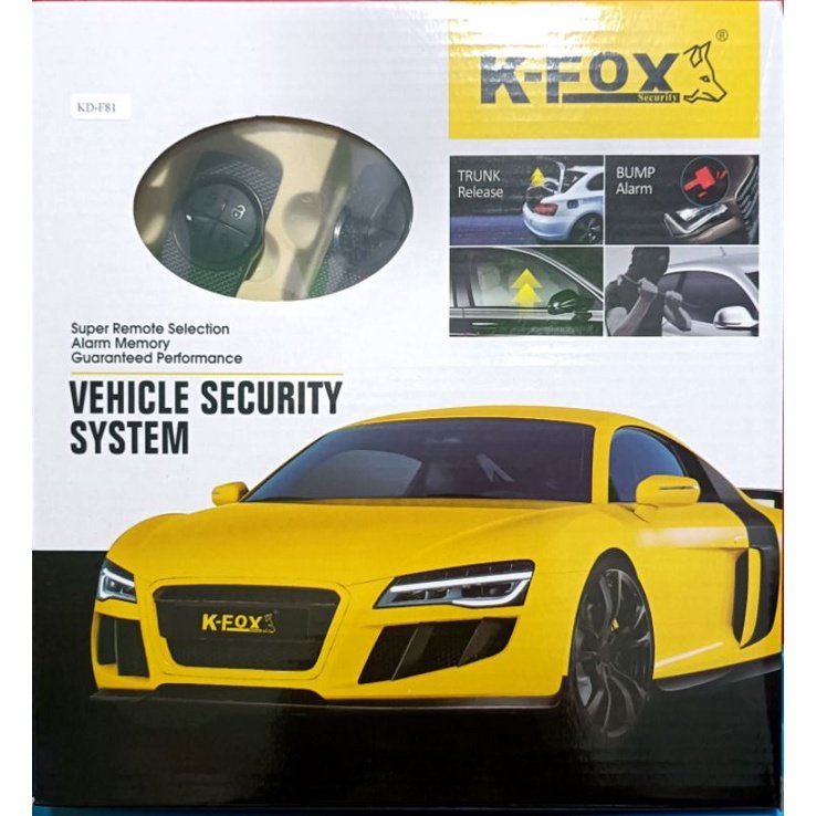 Universal 12V Car Security System System Car Alarm System Shock Sensor Anti Theft Trunk Release With Key Button Remote Control