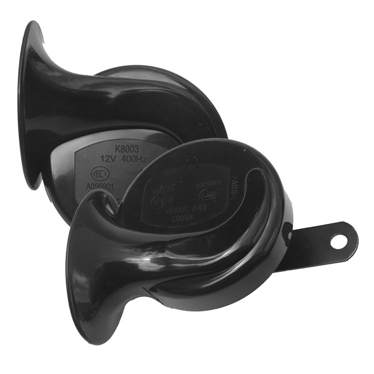 Wholesale 12V Car Snail Horn Super Loud Hot Electric Auto Horn Condition Aluminum Material New Black Auto Parts Long Life