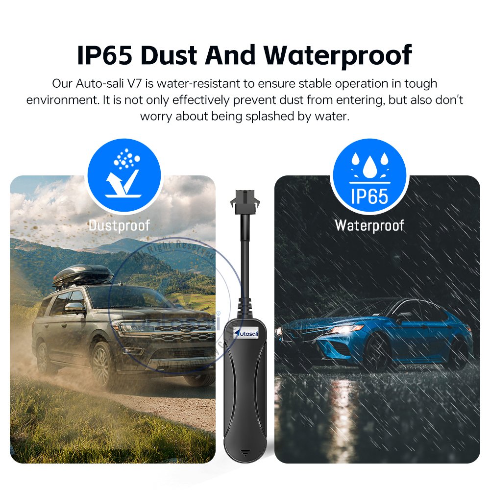 Auto-Sali V7 Vehicle Tracker with Driving Behavior Analysis for Auto Insurance IOT Solution with System Tracking Device for Car