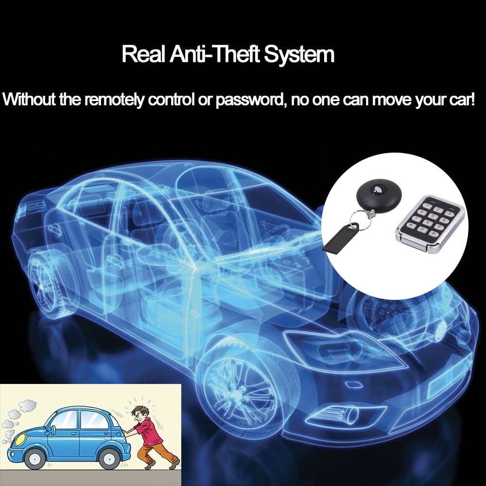 Smart Car Alarm Anti Theft System with Remote Control Key+Password Pad with 8 Kinds of Relay for Almost Universal Cars