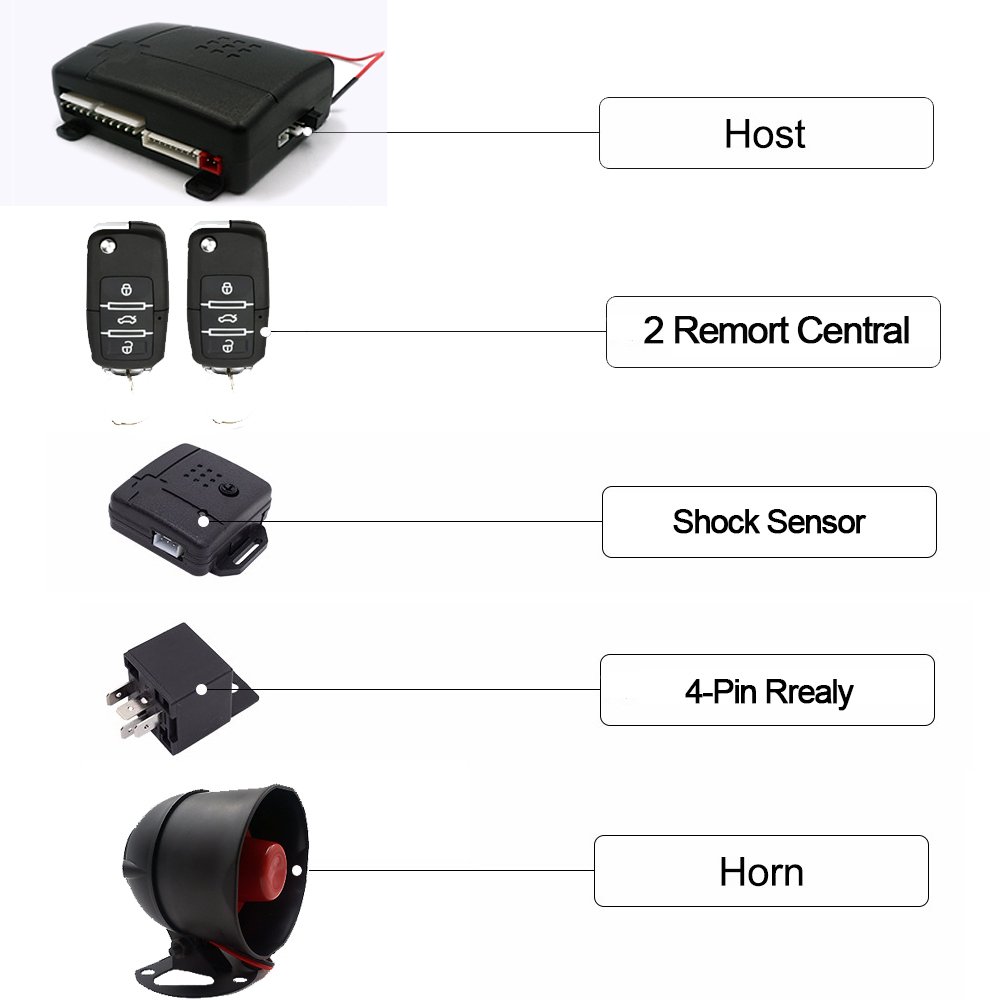 Volumetric Sensor Optional Car Alarm Siren and OEM/ODM Car Alarm Led Ultrasonic Sensor for Car Alarm System