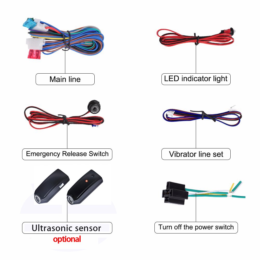 Volumetric Sensor Optional Car Alarm Siren and OEM/ODM Car Alarm Led Ultrasonic Sensor for Car Alarm System